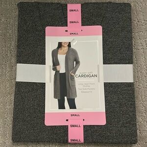 Member’s Mark Grey Long Cardigan NWT